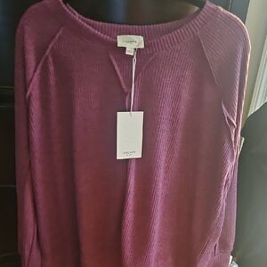 Andree by Unit Plum Knit Top